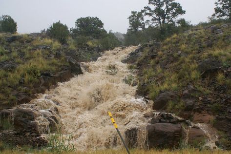 Flash Flood. Down a hill in Arizona , #AFF, #Flood, #Flash, #Arizona, #hill #ad Flood Photos, Flash Flood, Green Initiatives, Creative Portfolio, Flash Photography, Stock Photography Free, Flash, Sustainability, Arizona