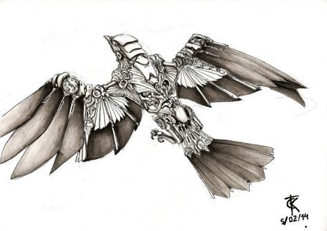 Bird Sketch Tattoo, Steampunk Drawing, Steampunk Bird, Steampunk Animals, Mechanical Animals, Steampunk Artwork, Robot Animal, Bird Sketch, Mechanical Art