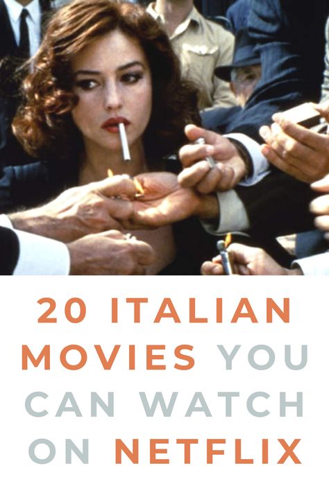 20 Italian Movies You Can Watch On Netflix in 2020 Italian Tv Shows, Books In Italian, Italian Way Of Life, Italian Movies To Learn Italian, Foreign Films To Watch, Italian Movies To Watch, Italian Series, Italian Movies, Italian History