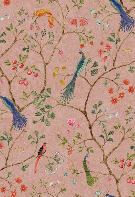 Swedish Wallpaper, Sea Wallpaper, Feature Wallpaper, Custom Wall Murals, Botanical Wallpaper, Mural Design, Tropical Birds, Exotic Birds, Wallpaper Online