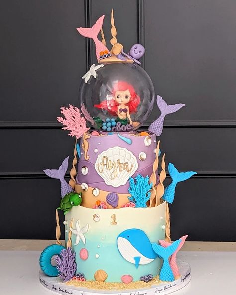 Mermaid 🧜‍♀️🧜 #mermaidcake #hyderabadcustomisedcakes Birthday Cake Purple, Mermaid Birthday Cake, Cake Purple, Mermaid Cakes, Bday Cake, Mermaid Birthday, Mermaid Party, Mermaid, Birthday Cake