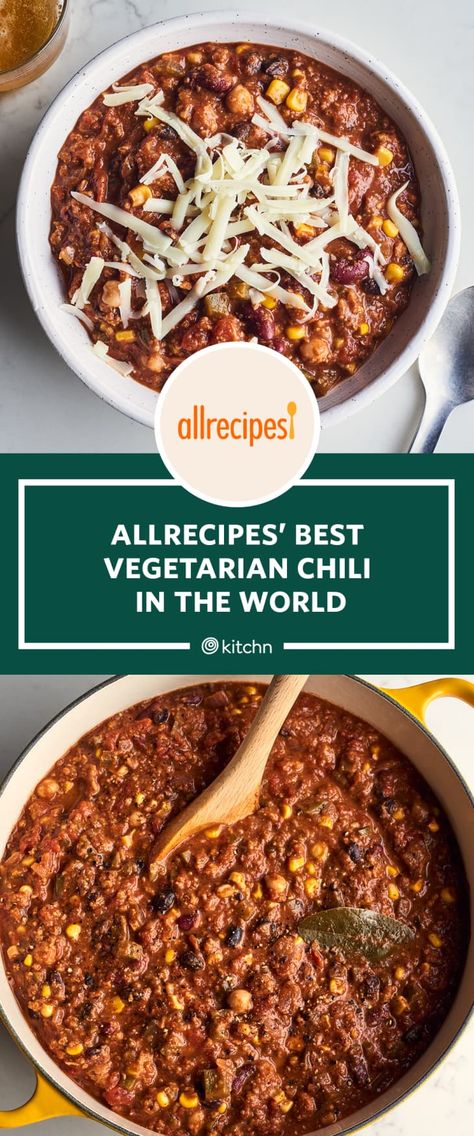 Vegetarian Chili With Impossible Meat, Hearty Vegetarian Chili, Chilli Recipe Crockpot Vegetarian, Slow Cooker Vegetarian Chili Recipe, Best Meatless Chili Recipe, Spicy Veggie Chili, Award Winning Vegetarian Chili, Pressure Cooker Vegetarian Chili, Chili Vegetarian Recipe