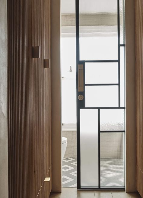 Bathroom Privacy Screen Toilets, Hide Toilet In Bathroom, Bathroom Toilet Wall Divider, Hiding Toilet In Bathroom, Seperate Toilet And Bathroom, Concealed Bathroom Door, Toilet Privacy Ideas, Hiding Bathroom Door, Bathroom Privacy Wall