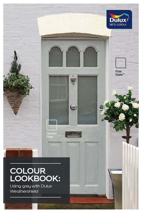 Colour Lookbook Weathershield Greys Exterior Paint Colors For House Uk, Dulux Exterior Paint Colours Houses, Dulux Front Door Colours, Dulux Exterior House Colours Grey, House Colour Schemes Exterior Modern, Dulux Weathershield Exterior Colours, Grey House Exterior Colour Schemes, House Exterior Colour, Dulux Exterior Paint Colours