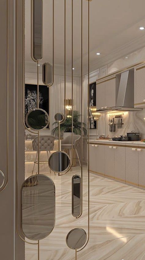 Seperator Ideas Living Room, Kitchen Partition Design Dividing Wall, Classic Partition Design, Modern Luxury Partition Design, Luxury Partition Design, Entrance Partition Design, Living Room Partition Design Wall Dividers, Partion Design Interiors, Wall Divider Ideas Room Partitions