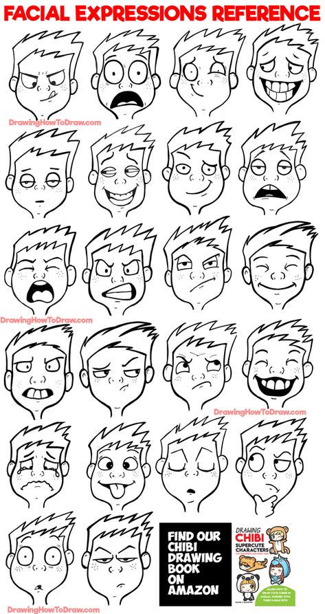 Facial Expression Reference, Facial Expressions Reference, Expressions Reference, Expression Reference, Silly Cartoon, Funny Face Drawings, Faces Reference, Cartoon Faces Expressions, Facial Expressions Drawing