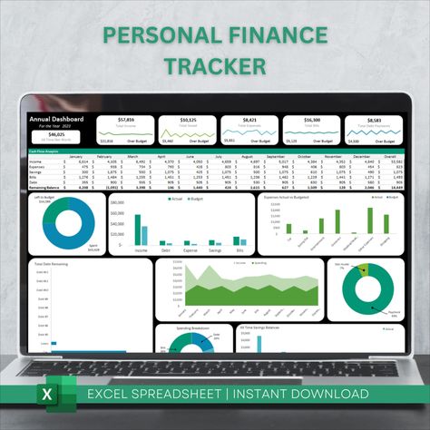 Personal Finance Budget Spreadsheet

This annual and monthly Microsoft Excel budget spreadsheet includes an annual and monthly dashboard that compares actual versus budgeted income, expenses, savings, debt, and bills along with by category analysis and category comparisons. Personal Finance Dashboard Excel, Personal Finance Dashboard, Monthly Dashboard, Excel Budget Spreadsheet, Finance Budget, Finance Dashboard, Excel Budget Template, Excel Budget, Paycheck Budget