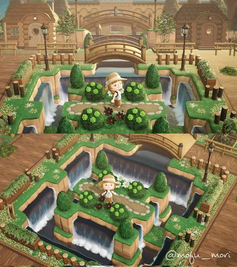 Cottagecore Animal Crossing, Water Island, Animals Crossing, Animal Crossing Funny, Animal Crossing Guide, Animal Crossing Qr Codes Clothes, Path Design, Animal Crossing Wild World, Island Theme