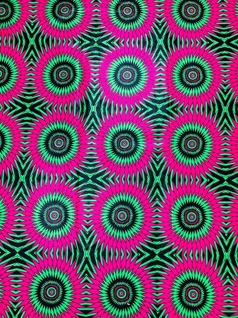 Pink Green Cotton Fabric By The Yard, Clothes Making, Quilting, African Print Fabric, Headwrap Mask Scrub Cap Geometric Craft DIY by Naijam on Etsy Clothes Making, Textile Pattern Design, African Print Fabric, Tailored Design, Photo Craft, Scrub Cap, Craft Diy, African Fabric, Scrub Caps