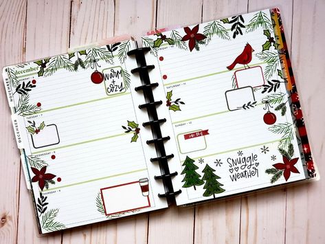 January Happy Planner Layouts, Happy Planner Weekly Layout Ideas, Horizontal Planner Layout Ideas, Happy Planner Horizontal Layout Ideas, Happy Planner Dashboard Layout Ideas, Horizontal Planner Layout, Monthly Planner Ideas, Planner Spread Inspiration, Planner Weekly Layout