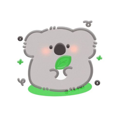 Cute Photo Icon, Matchy Pfp, Red Panda Cartoon, Kawaii Koala, Cute Background Pictures, Green Widget, Koala Drawing, Widget Wallpaper, Cute Easy Doodles