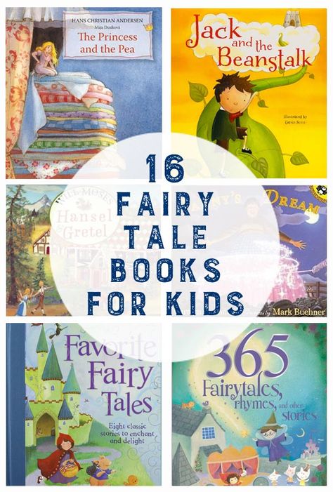 16 Fairy Tale Books for Kids List Of Fairy Tales, Fairy Tales Kindergarten, Fairy Tales Preschool, Traditional Literature, Fairy Tale Activities, Fairy Tales Unit, Fairy Tale Theme, Traditional Tales, Fairytale Nursery