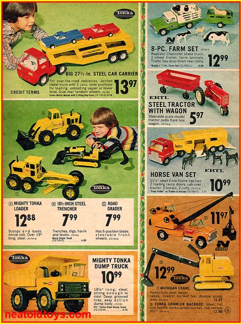 Childrens Christmas Gifts, Vintage Toys 1960s, 80s Childhood, 80’s Toys, Vintage Christmas Toys, Tonka Trucks, Vintage Catalog, 70s Toys, Toy Catalogs