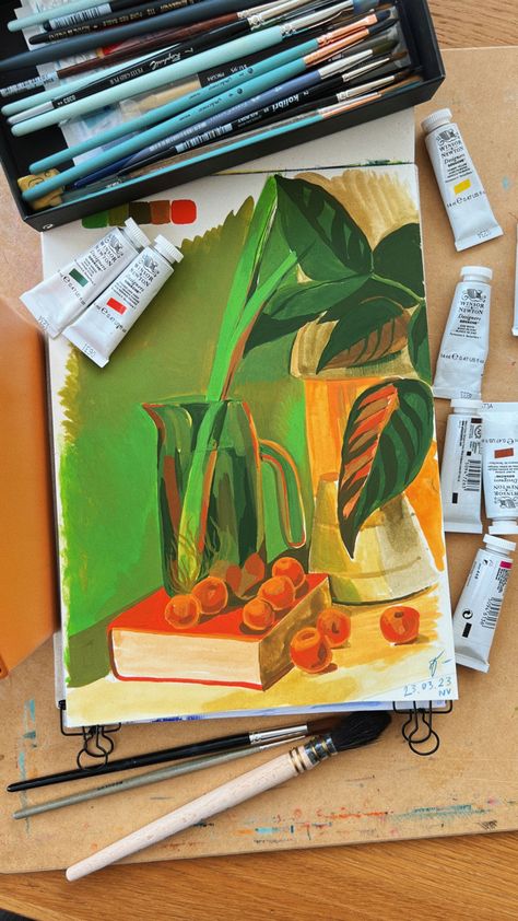 New gouache by Winsor & Newton Winsor And Newton Gouache, Sketchbook Spread, Winsor And Newton, Gouache Illustrations, Winsor Newton, Gouache Art, Winsor & Newton, Sketchbook Ideas, Painting Tips