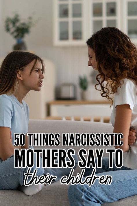 Dealing with a narcissistic mother is more than just putting up with her demanding and controlling behavior. Narcissistic mothers often say hurtful things that negatively affect your self-worth and undermine your self-esteem. Recovering From Narcissistic Mother, Narcissistic Mother Tattoo, Daughters Of Covert Narcissistic Mothers, Coparenting With A Narcissistic Mother, Narcissistic Behavior Mother, Controlling Mother, Narcissistic Mother In Law, Controlling Behavior, Daughters Of Narcissistic Mothers