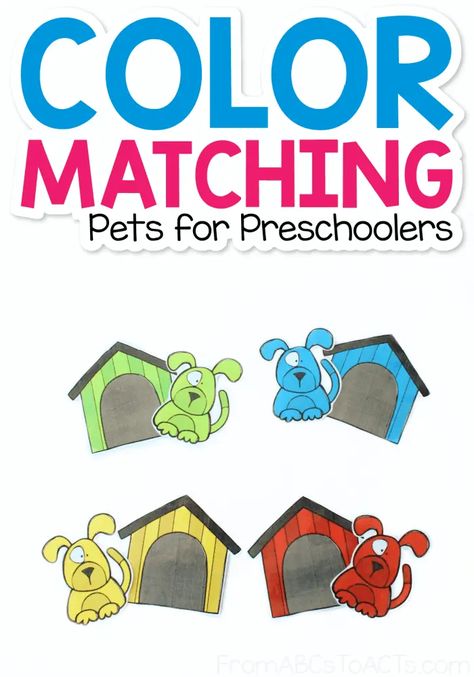 Pets Week Preschool Activities, Activities About Pets For Preschoolers, Dog Lesson Plans Preschool, Preschool Dog Theme, Pet Prek Activities, Dog Theme Preschool Activities, Pet Matching Game Free Printable, Pets Unit For Preschool, Family And Pets Theme Preschool