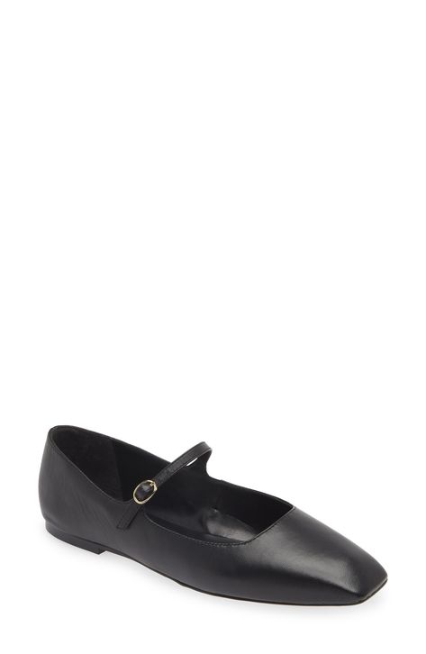 Nordstrom Mary Jane Flat available at #Nordstrom Nordstrom Sale, Nordstrom Women, Ageless Style, Minimalist Wardrobe, Mary Jane Flats, Fabric Gift Bags, Black Fits, Fashion Flats, Winter Wardrobe