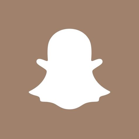 Brown Snapchat App Icon, Snapchat App Icon, Snapchat App, Ipad Organizer, Beige Icons:), Snapchat Icon, App Pictures, Themes App, App Covers