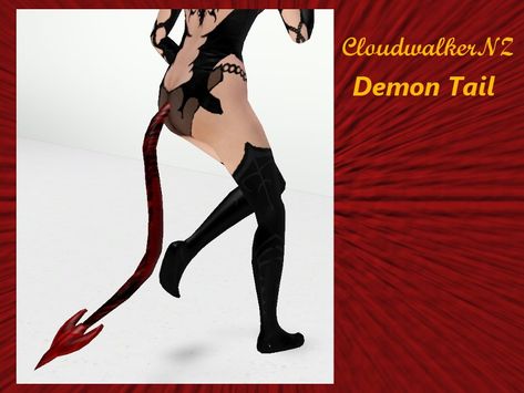 CloudwalkerNZ's Demon Tail Sims 4 Demon Cc, Demon Tail, Cc Shoes, Sims 4 Cc Shoes, Sims 4 Cc Makeup, Sims 4 Cc Skin, Lace Gloves, Sims Community, Tattoo Set