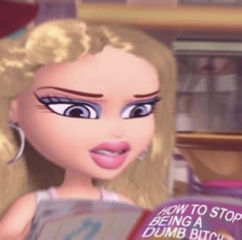 Chloe Meme, Bratz Tv Show, Bratz Meme, Bratz Mood, Bratz Movie, Bad Manners, Pretty When You Cry, Reaction Face, Cover Art Design