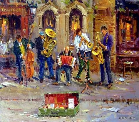 Mostafa Keyhani Impressionism Music, Composition Painting, Musician Art, Paris Painting, Street Painting, Music Illustration, Music Painting, Painting People, True Art