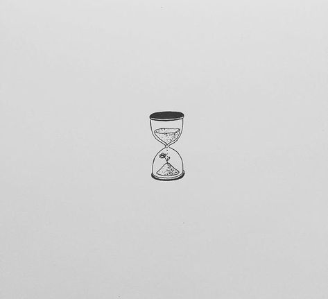 Clock Tattoos Minimalist, Cute Skeleton Tattoo Simple, Minimalist Time Tattoo, Hour Glass Tattoo Small, Tattoos For Living In The Moment, Hour Glass Tattoo Minimalist, Sand Clock Tattoo Minimalist, Time Tattoo Minimalist, Slipping Through My Fingers Tattoo