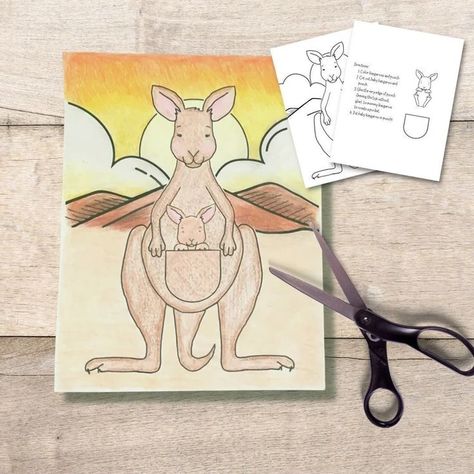 INSTANT DOWNLOAD- Craft A Kangaroo/ DIY Craft/ Make Your Own Kangaroo Pouch/ Cut Out Craft/ Printable Craft (The watermark logo shown in the picture will not be on your pdf.) Download will include a two page pdf kangaroo template. Great classroom or home school craft! 1. Download file to your computer. 2. Print file on desired paper. 3. Color, Cut, Trace and Glue. Kangaroo Template, Pouch Craft, Watermark Logo, School Craft, Printable Crafts, Kangaroo Pouch, Kids Prints, School Crafts, Etsy Crafts