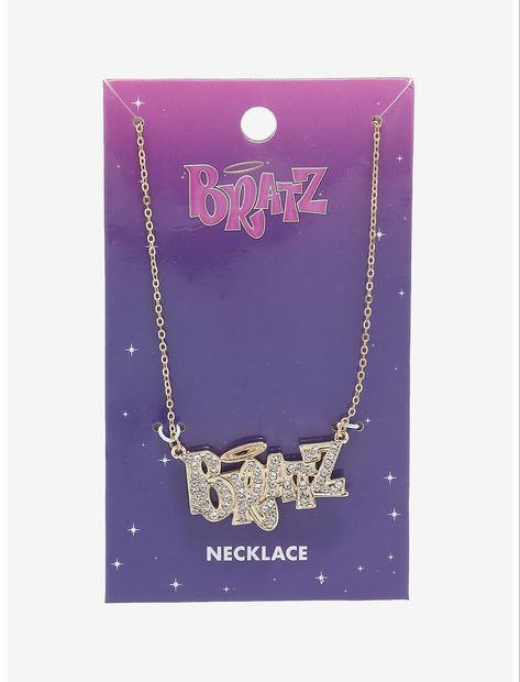 Bratz Logo, The Bratz, Fandom Jewelry, Logo Necklace, Bratz Girls, Gold Tone Necklace, Free Jewelry, Hot Topic, Passion For Fashion