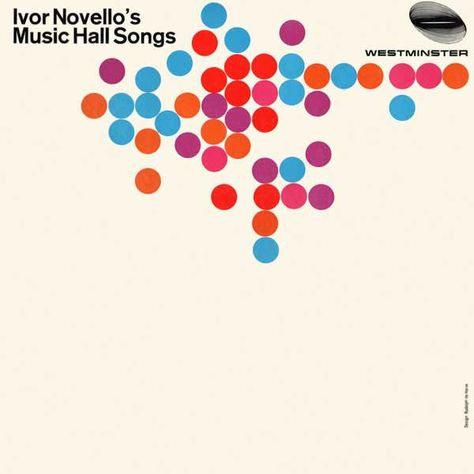 Rudolph de Harak / Ivor Novello - Music Hall Songs — #Vinyl #Cover Ivor Novello, International Typographic Style, Inspirational Graphics, Classic Album Covers, Record Jacket, Vinyl Records Covers, Music Illustration, Music Album Covers, Music Images