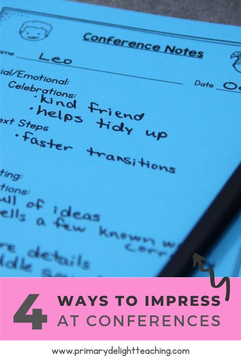 Looking for ideas for parent teacher conferences in preschool, kindergarten or first grade? This blog post shares lots of tips and tricks to help you prepare for successful conferences - and even includes FREE conference planning forms! After reading this post, you will know what to say at parent teacher conferences. #ConferenceTime#ParentTeacherConferences #ConferenceForms Pre Conference Form For Parents, Kindergarten Conference Ideas, Parent Teacher Conference Forms Preschool, Preschool Conference Ideas, Preschool Parent Teacher Conferences Free Printable, Parent Teacher Meeting Ideas, Elementary Conferences, Parent Teacher Conference Ideas, Parent Teacher Conferences Questions