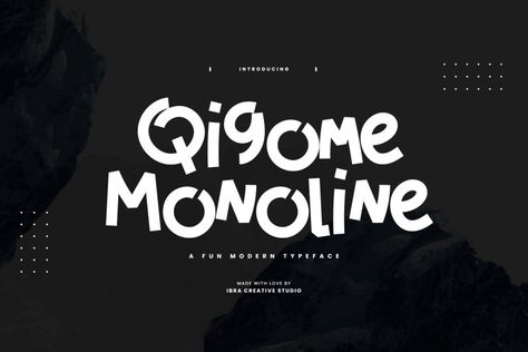 Qigome Monoline is a fun and modern font that combines playfulness with a sleek aesthetic. With its smooth and consistent line weight, Qigome Monoline exudes a sense of contemporary style. Each letter has a unique and quirky personality, adding a touch of whimsy to any design. Whether used for logos, posters, or social media graphics, […] Get your free download of the Qigome Monoline Font now at FreeFontDL - Free Font Download! Playful Fonts, Monoline Font, Font Love, Font Creator, Contemporary Fonts, Free Font Download, Modern Typeface, Sleek Aesthetic, Aesthetic Fonts