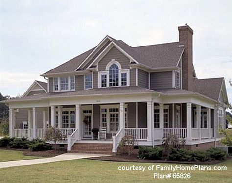 house plans with wrap around porch | Fantastic House Plans With Porches Farmhouse With Wrap Around Porch, Porch House Plans, Real Estat, Wrap Around Porch, Farmhouse Plans, House Goals, Style At Home, Country Farmhouse, The Plan