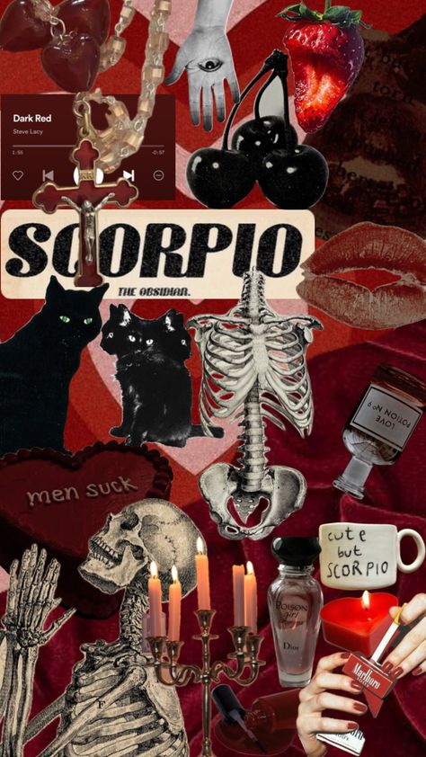 #scorpio #vintage #wallpaper #scorpioaesthetic #astrology #dark #darkred #red #black #horoscope Scorpio Vintage, Scorpio Wallpaper, Scorpio Aesthetic, Black Scorpio, Christmas Wallpaper Iphone Cute, Spiritual Wallpaper, Scorpio Zodiac Facts, Steve Lacy, Wallpaper Iphone Christmas