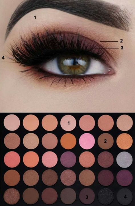 Dark purple Make Up Mata, Dark Eye Makeup, Makeup Palettes, Pinterest Makeup, Makijaż Smokey Eye, Makeup Hacks, Eye Makeup Tips, Eyeshadow Tutorial, Winged Eyeliner