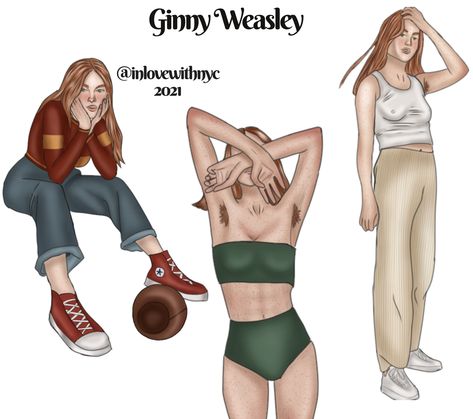 Ginny Weasley Fan Art, Harry X Hermione, Harry Potter Fanart, Hogwarts Dr, Ginny Weasley, Hermione, Gin, Hogwarts, Harry Potter