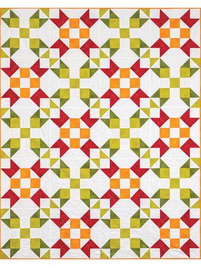 Pieced Lap Quilt & Throw Patterns - EXCLUSIVELY ANNIE'S: Equinox Quilt Pattern Yellow Quilts Ideas, Autumn Quilt, Green Quilts, Pumpkin Stems, Teal Quilt, Corn Husks, Paper Crafts Magazine, Orange Quilt, Needlework Shops