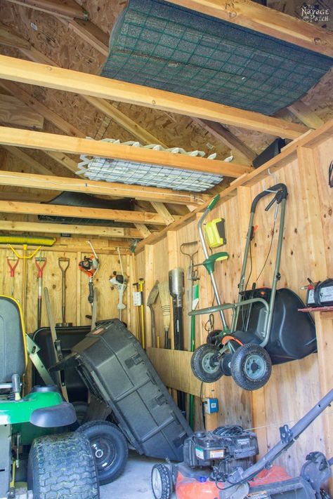 Garden Shed Organization | Creating a Rodent Proof Shed | Simpe and Easy #garden #shed #organization and #cleaning | TheNavagePatch.com Shed Organisation, Garden Shed Organization, Shed Organization Ideas, Storage Shed Organization, Clutter Solutions, Diy Storage Shed, Modern Shed, Shed Organization, Large Sheds