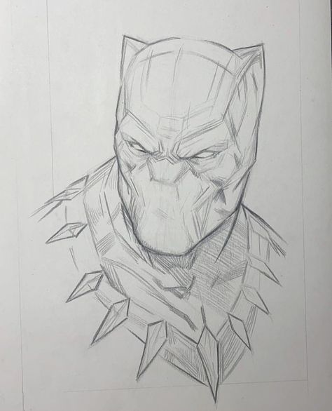 Marvel Drawings Pencil, Black Panther Drawing, Simple Cat Tattoo, Traditional Sketches, Hulk Sketch, Batman Art Drawing, Line Art Simple, Cat Tattoo Ideas, Marvel Art Drawings