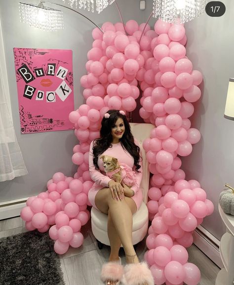 Mean Girls Birthday Party Theme, 2000's Party, Mean Girls Party, 18th Birthday Party Themes, Birthday Barbie, Girly Birthday Party, 20th Birthday Party, Birthday Goals, Bachelorette Themes