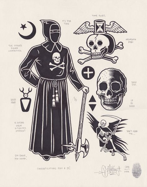 Magic Alphabet, Mike Giant, Russian Tattoo, Skulls And Bones, Occult Tattoo, Cowgirl Art, Traditional Tattoos, Illustration Style, Dark Tattoo