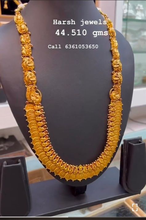 Gold Antique Long Haram, 45 Grams Gold Haram, Gold Jewels Design With Grams, 48 Grams Gold Haram Design, 50grams Gold Haram Long, Gold Haram Designs With Grams, 40grams Gold Haram Latest, Gold Jewels Design Haram, 60 Grams Gold Haram Designs