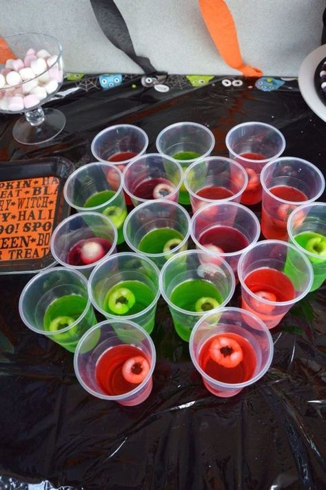 30+ Spooky and Fun Halloween Party Food Ideas to Bewitch your Guests | HubPages Halloween Jelly Cups, Fun Halloween Party Food Ideas, Halloween Snacks Diy, Halloween Themed Appetizers, Halloween Jelly, Fun Halloween Party Food, Easy Halloween Party Food, Halloween Party Food Ideas, Creepy Halloween Food