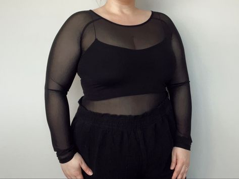 Size XL Sheer Mesh Top Black Mesh Top Outfit, Sheer Mesh Top, Mesh Top, Cute Outfits, Mesh, Plus Size, Closet