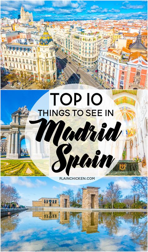 Top 10 Things to See in Madrid Spain - fantastic list of places to go when you are in Madrid! Shopping In Madrid Spain, Madrid Vacation, Things To Do In Madrid Spain Top 10, Living In Madrid Spain, Day Trips From Madrid Spain, Madrid Must Do, Madrid Spain Travel, Visit Madrid, Spain Trip