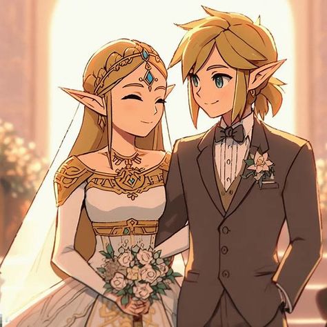 Link And Peach, Zelink Art, Link And Zelda, Link And Zelda Kiss Breath Of The Wild, Link And Zelda Married, Link And Zelda Love, Link And Zelda Kiss, Zelink Botw Kiss, Link And Zelda Wedding