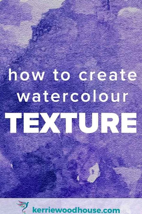 Watercolour For Beginners, Watercolor Landscape Tutorial, Watercolour Texture, Texture Painting Techniques, Watercolor Painting For Beginners, Watercolor Supplies, Watercolour Texture Background, Watercolor Mixing, Creating Texture