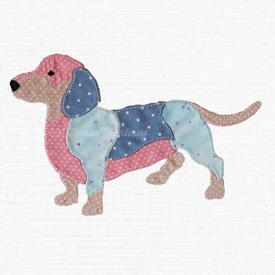 Dachshund Silhouette, Embroidery Design Pattern, Dachshund Pattern, Applique Cushions, Dog Patch, Raw Edge Applique, Dog Quilts, Animal Sewing Patterns, Applique Templates