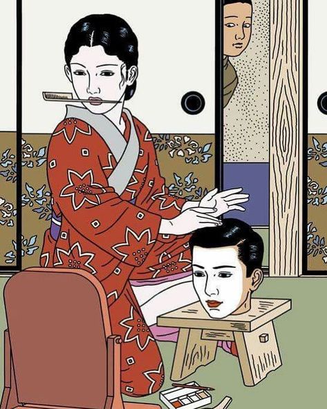 TOKYO FEELS 🕷 on Instagram: “Pics that I actually really like and want to post never really end up doing very well on here” Toshio Saeki, Japanese Animated Movies, Japanese Art Prints, Art Japonais, Japanese Animation, Japan Art, Mirror Art, Japanese Artists, Illustrations And Posters