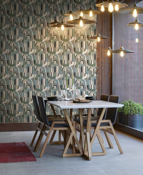 York Wallcoverings Partners With One Tree Planted For Earth Day | Apartment Therapy Cork Wallpaper, Focal Wall, Garden Wallpaper, W Wallpaper, Sculpture Garden, York Wallcoverings, Grasscloth Wallpaper, Green Wall, A Novel