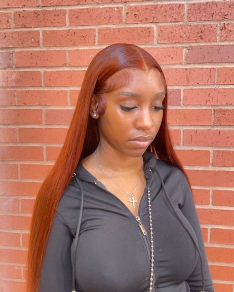 Frontal Wig Hairstyles, Ginger Hair Color, Frontal Hairstyles, Dope Hairstyles, Front Lace Wigs Human Hair, Wigs For Women, Human Hair Wig, Baddie Hairstyles, Ginger Hair